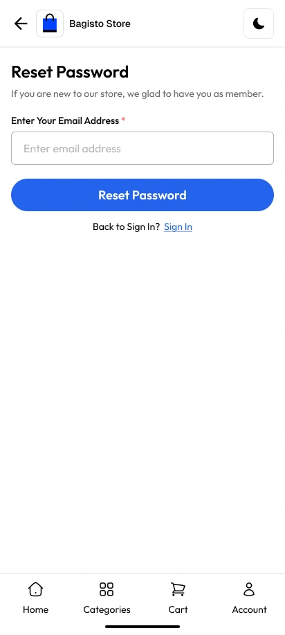 Password Reset